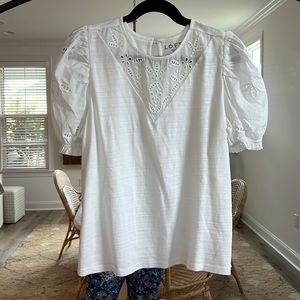 Loft white shirt